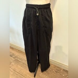 Vintage 80S Adidas Mens Size M Black Lined Track Windbreaker Pants